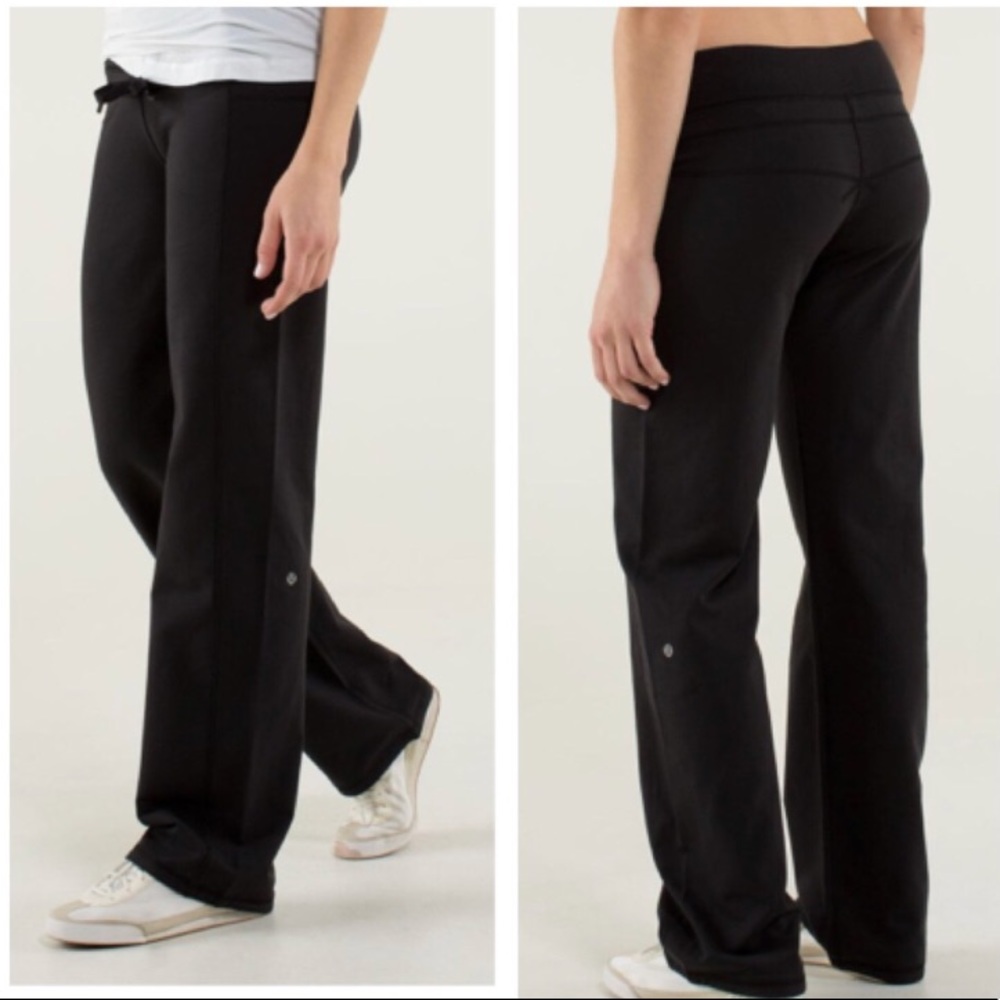 Lululemon Calm and Cozy Black Sweatpants Size 8